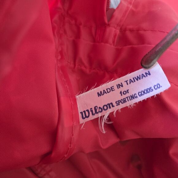 Wilson Red Tour Duffle 19" Bag Vintage 90s - 1 Outside Zip Double Handle & Strap - Picture 4 of 16